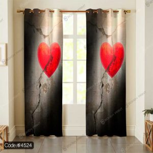 پرده طرح قلب کد 4524