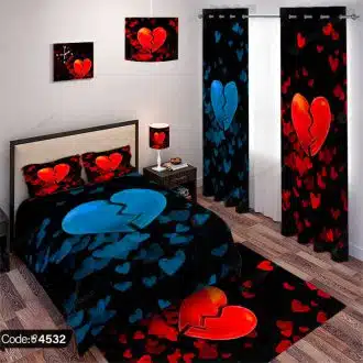 ست اتاق خواب طرح قلب کد 4532