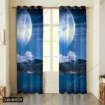 پرده طرح منظره ماه کد 4579