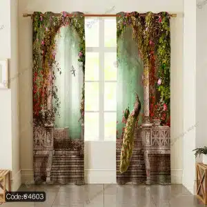 پرده منظره و طاووس کد 4603