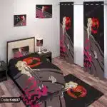 ست اتاق طرح دختر مو بلند و سگ کد 4607