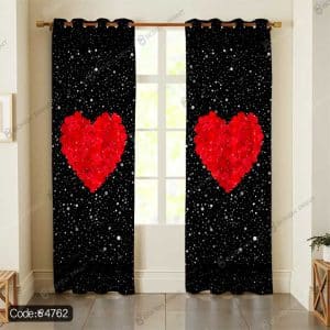 پرده طرح قلب کد 4762