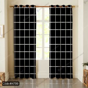 پرده اسپرت مشکی کد 4799