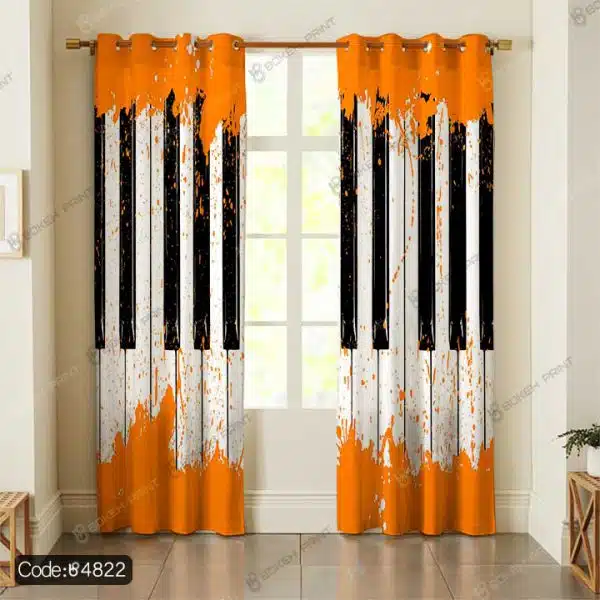 پرده طرح پیانو کد 4822