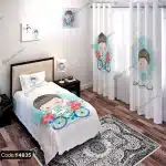 ست اتاق خواب طرح پسر و دوچرخه کد 4835