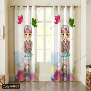 پرده کودک طرح دختر کد 4854