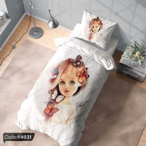 روتختی طرح دختر و پروانه کد 4931