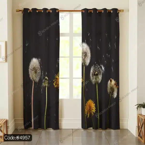 پرده طرح قاصدک کد 4957