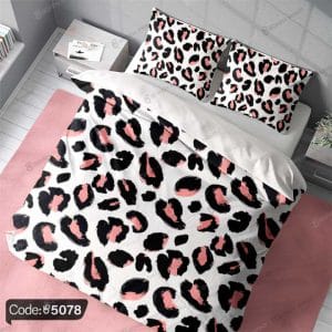 روتختی سه بعدی پلنگی صورتی کد 5078