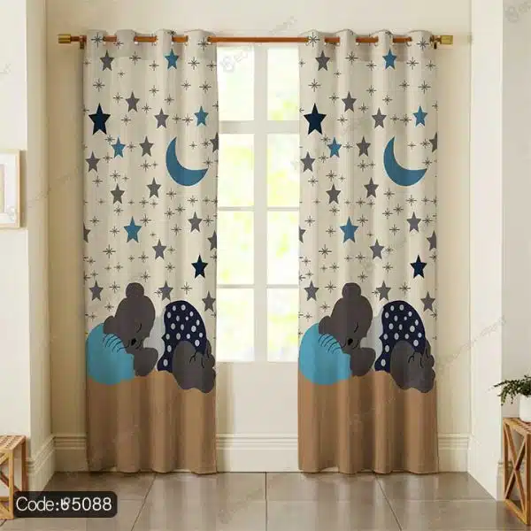 پرده خرس و ماه و ستاره کد 5088