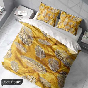 روتختی طلایی طرح برگ کد 5105