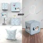 ست اتاق خواب طرح خرس و ماه کد 5160