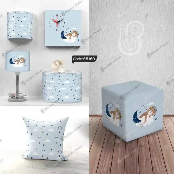ست اتاق خواب طرح خرس و ماه کد 5160