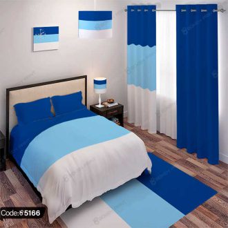ست اتاق خواب آبی سفید کد 5166