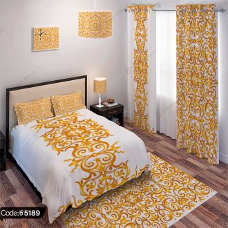 ست اتاق خواب سنتی طلایی کد 5189
