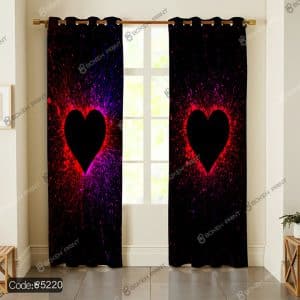 پرده طرح قلب کد 5220