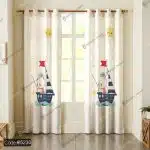 پرده خرس و قایق کد 5230