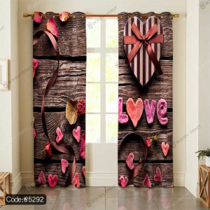 پرده طرح لاو و قلب کد 5292