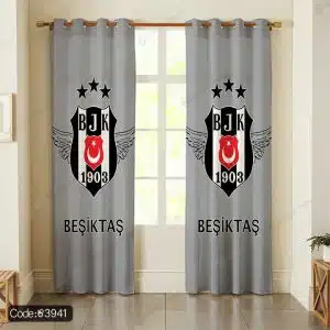 پرده پانچ طرح بشیکتاش کد 3941