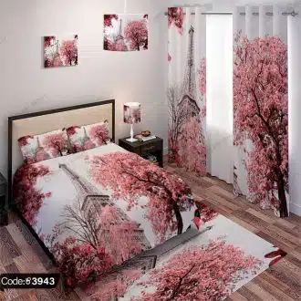 ست اتاق طرح برج ایفل کد 3943