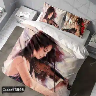 روتختی نقاشی دختر و ویولن کد 3946