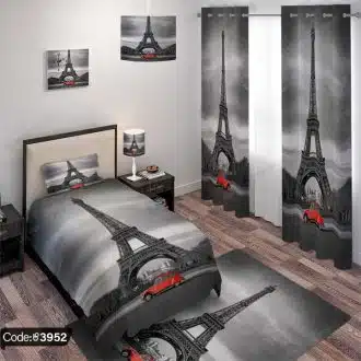 ست اتاق طرح ایفل و ماشین کد 3952