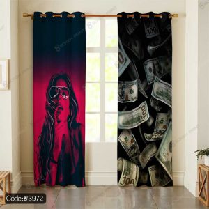 پرده دختر و دلار Dollar کد 3972