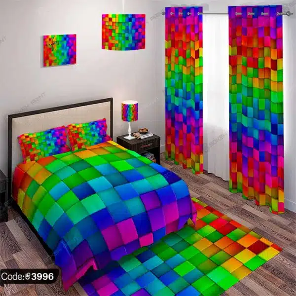 ست اتاق سه بعدی هندسی کد 3996