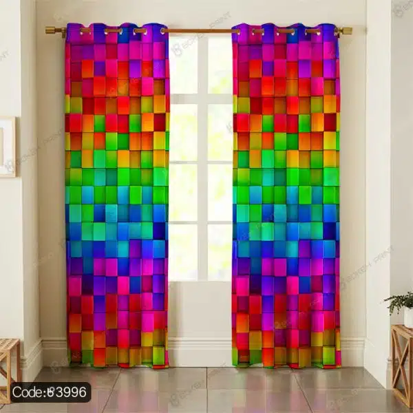 پرده سه بعدی هندسی کد 3996