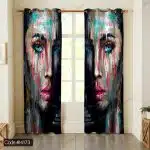 پرده نقاشی چهره دختر کد 4173