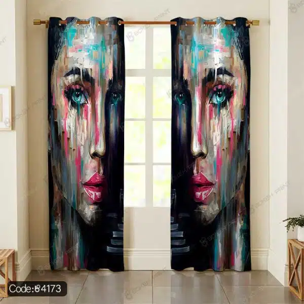 پرده نقاشی چهره دختر کد 4173