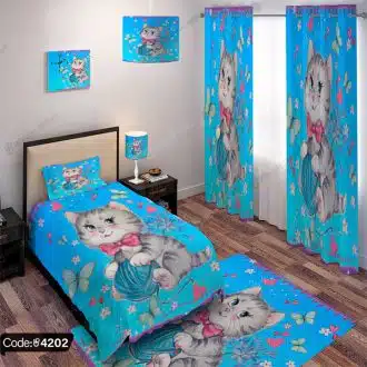 ست اتاق طرح گربه کد 4202