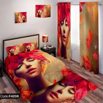 ست اتاق طرح چهره زن کد 4208