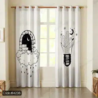 پرده طرح مینیمال کد 4236