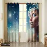 پرده طرح چهره زن کد 4258