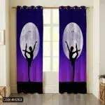 پرده طرح رقاص باله و ماه کد 4263