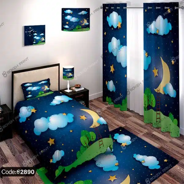 ست اتاق خواب ماه و ستاره کد 2890