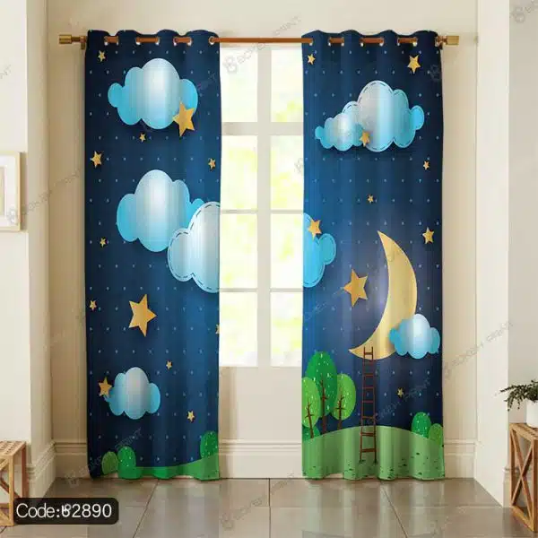 پرده پانچ ماه و ستاره کد 2890