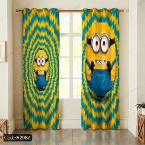 پرده چاپی مینیون ها کد 2987