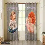 پرده چاپی دخترخجالتی کد 3020