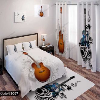 ست اتاق خواب موزیک گیتار کد 3057