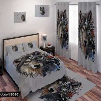 ست اتاق خواب نقاشی گرگ فانتزی کد 3086