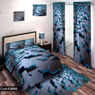 ست اتاق خواب هندسی سه بعدی کد 3092