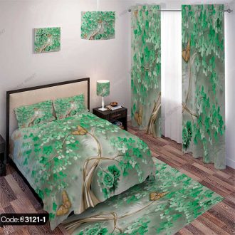 ست اتاق خواب پروانه گل سه بعدی کد (1)3121