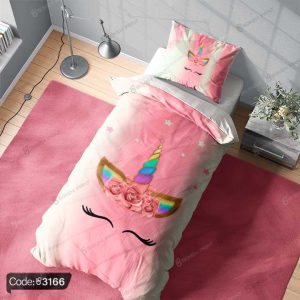 روتختی سه بعدی تک شاخ رنگین کمان کد 3166