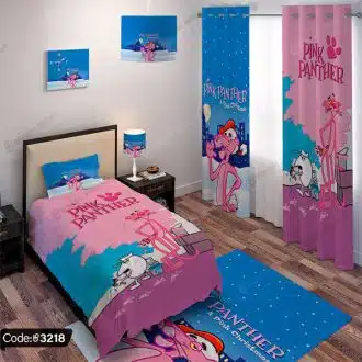 ست اتاق خواب انیمیشن پلنگ صورتی کد 3218