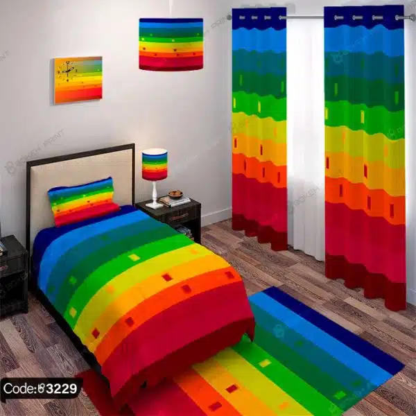 ست اتاق خواب رنگین کمان کد 3229