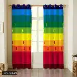 پرده پانچ رنگین کمان کد 3229