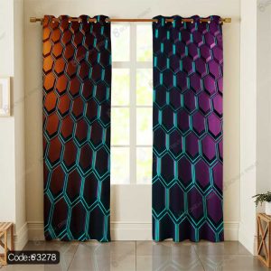 پرده چاپی هندسی اسپرت کد 3278