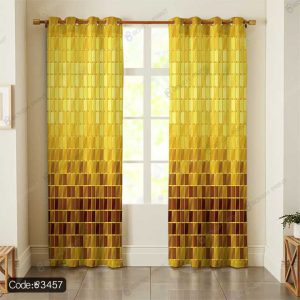 پرده پانچ هندسی طلایی کد 3457